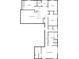 Second-story floor plan showcasing multiple bedrooms, bathrooms, and a convenient laundry room at 7040 Northgreen Dr, Atlanta, GA 30328