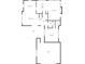 Detailed first floor plan featuring a large living room, kitchen, Gathering room, and an attached garage at 7040 Northgreen Dr, Atlanta, GA 30328