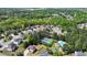 Aerial neighborhood view with community pool, tennis court, and lush greenery, showcasing a desirable location at 2875 Ivy Brook Ln, Buford, GA 30519