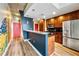 Modern kitchen with stainless steel appliances and granite countertops at 860 Peachtree St # 811, Atlanta, GA 30308