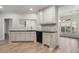 This kitchen offers white cabinets, stainless steel appliances, granite counters, and wood floors at 5300 Brooke Ridge Dr, Dunwoody, GA 30338