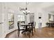Bright breakfast nook with large windows and views to the outdoor patio at 672 Red Sunset Cir, Powder Springs, GA 30127