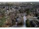 Aerial shot of a neighborhood with lush trees and well-maintained homes, providing a serene and private setting at 940 Highview Se Dr, Smyrna, GA 30082