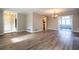 Spacious living room with hardwood floors and an ornate chandelier at 940 Highview Se Dr, Smyrna, GA 30082