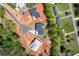 An aerial view shows new home construction in a lovely Buford neighborhood, with tree-lined streets at 4238 Hamilton Mill Rd, Buford, GA 30519
