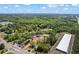 Aerial view of the new construction property in Buford and surrounding commercial buildings at 4238 Hamilton Mill Rd, Buford, GA 30519