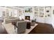 Bright living room with fireplace, built-in shelves, and elegant decor at 1355 Cashiers Way, Roswell, GA 30075