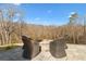 A stone patio with a fire pit offers relaxing outdoor living at 1355 Cashiers Way, Roswell, GA 30075