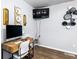 Home office area features modern desk setup with natural lighting and minimalist decor at 1646 Flicker Rd, Jonesboro, GA 30238