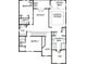 Upstairs floor plan showcasing bedrooms, bathrooms, sitting area, walk-in closet, retreat and open space at 4435 Beechnut Cir, Cumming, GA 30028
