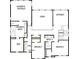 Second floor floor plan with primary bedroom, bedrooms 2 and 3, bathrooms, utility room, and open areas at 4830 Briscoe Dr, Cumming, GA 30028