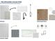 The Spalding Collection boasts of white cabinetry, dark hardware, light flooring, and white and gray accents at 4830 Briscoe Dr, Cumming, GA 30028