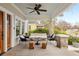 Relaxing covered porch offers seating and a ceiling fan, perfect for enjoying the outdoors at 205 Mead Rd, Decatur, GA 30030