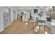 Modern kitchen and breakfast nook with stainless steel appliances and island at 1040 Millridge Se Ln, Marietta, GA 30067