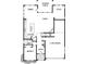 Detailed floor plan showcasing the layout of the ground floor including the kitchen and garage at 4480 Beechnut Cir, Cumming, GA 30028