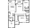 Second story floor plan features primary bedroom, guest bedrooms, and second living area at 4480 Beechnut Cir, Cumming, GA 30028