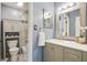 Beautiful bathroom featuring a vanity with double sinks and stylish fixtures at 29 Ivy Ne Trl, Atlanta, GA 30342