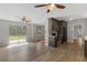 Open floor plan showcasing the updated kitchen and adjacent living spaces at 1385 Lucky Sw Ln, Mableton, GA 30126