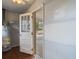 Interior view of room with view to outside, water heater, and open door at 1385 Lucky Sw Ln, Mableton, GA 30126