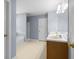 Spacious bathroom layout with a double vanity, tub, and separate shower at 2010 Skylar Leigh Dr, Buford, GA 30518