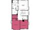 Floor plan featuring the owner's suite, bathroom, walk-in closet, laundry, and two bedrooms at 3533 Koyla Lndg # 5, Chamblee, GA 30341