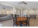 Spacious basement area features modern lighting, comfortable seating, and entertainment area at 4815 Westgate Dr, Cumming, GA 30040