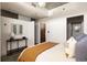 Bright bedroom boasts modern decor, concrete accents and lots of natural light for a comfortable retreat at 480 John Wesley Dobbs Ne Ave # 810, Atlanta, GA 30312