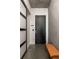 Modern entryway with a bench, concrete accents, and minimalist design elements at 480 John Wesley Dobbs Ne Ave # 810, Atlanta, GA 30312
