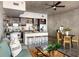 Bright living space with open kitchen, dining area, and comfortable seating, perfect for modern living at 480 John Wesley Dobbs Ne Ave # 810, Atlanta, GA 30312