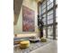 Stunning modern lobby with large art piece and comfortable seating at 480 John Wesley Dobbs Ne Ave # 810, Atlanta, GA 30312