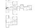 Set of three floor plans featuring the first and second floors, and the basement at 2861 Digna Ct, Acworth, GA 30101