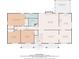 Layout showcasing a living room, kitchen, dining room, bedrooms, and porch at 3284 Devaughn Ne Dr, Marietta, GA 30066