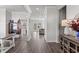 Welcoming foyer with hardwood floors and neutral color palette at 242 Crestbrook Ln, Dallas, GA 30157