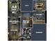 Overhead floorplan shows layout of main level at 200 Edinburgh Ln, Woodstock, GA 30188