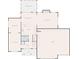 Detailed main floor plan showcasing the kitchen, living spaces, garage and porch at 1105 Fountain Head Ln, Lawrenceville, GA 30043