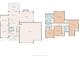 Detailed first and second floor plans showing dimensions and room layouts for living space at 1105 Fountain Head Ln, Lawrenceville, GA 30043