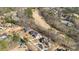 Aerial view of upscale homes with landscaping and circular drives on golf course in wooded area at 583 Carl Sanders Dr, Acworth, GA 30101
