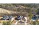 Aerial view of new construction homes with well-manicured lawns and inviting driveways at 583 Carl Sanders Dr, Acworth, GA 30101