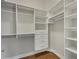 Spacious closet with custom shelves and drawer storage at 583 Carl Sanders Dr, Acworth, GA 30101