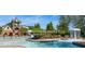 Gathering-friendly community pools with slide and water features at 2406 St Davids Sq, Kennesaw, GA 30152