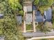 Aerial view of the property showcasing its location amongst lush trees and neighboring homes at 427 S Columbia Dr, Decatur, GA 30030