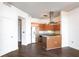 Stylish kitchen boasts stainless steel appliances, granite countertops, and wood cabinets at 2626 Peachtree Nw Rd # 1102, Atlanta, GA 30305