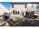 Backyard view showcasing the property's outdoor space with a patio at 5512 Cascade Sw Run, Atlanta, GA 30336