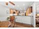 Kitchen with wooden cabinets and a breakfast bar at 955 Golf View Ct, Dacula, GA 30019