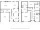 Detailed floor plan showcasing the layout of the home's rooms and dimensions for both floors at 1118 Reddy Farm Rd, Grayson, GA 30017