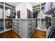 Spacious walk-in closet with custom shelving and drawers at 1260 Brook Forest Ne Dr, Atlanta, GA 30324