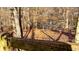 View of a fenced backyard area with mature trees, offering privacy and seclusion at 4314 Deep Springs Nw Ct, Kennesaw, GA 30144