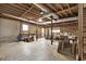 Unfinished basement with exposed wood framing and concrete floor at 4314 Deep Springs Nw Ct, Kennesaw, GA 30144