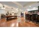 Basement with a bar, pool table, and game area at 4010 Tamarack Nw Dr, Kennesaw, GA 30152