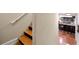 Basement staircase leading to a bar with seating at 4010 Tamarack Nw Dr, Kennesaw, GA 30152